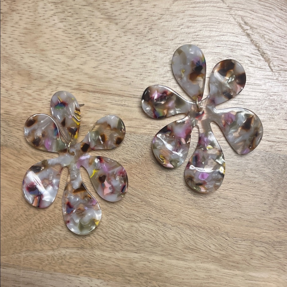 Lele Sadoughi Multicolor Floral Earrings